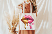 Golden Lips PNG, an Illustration by Libby Wishes (Thumbnail 4 of 8)