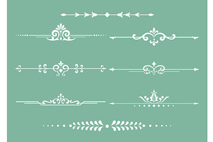 Vintage set. Floral elements for, an Object Illustration by RODINA