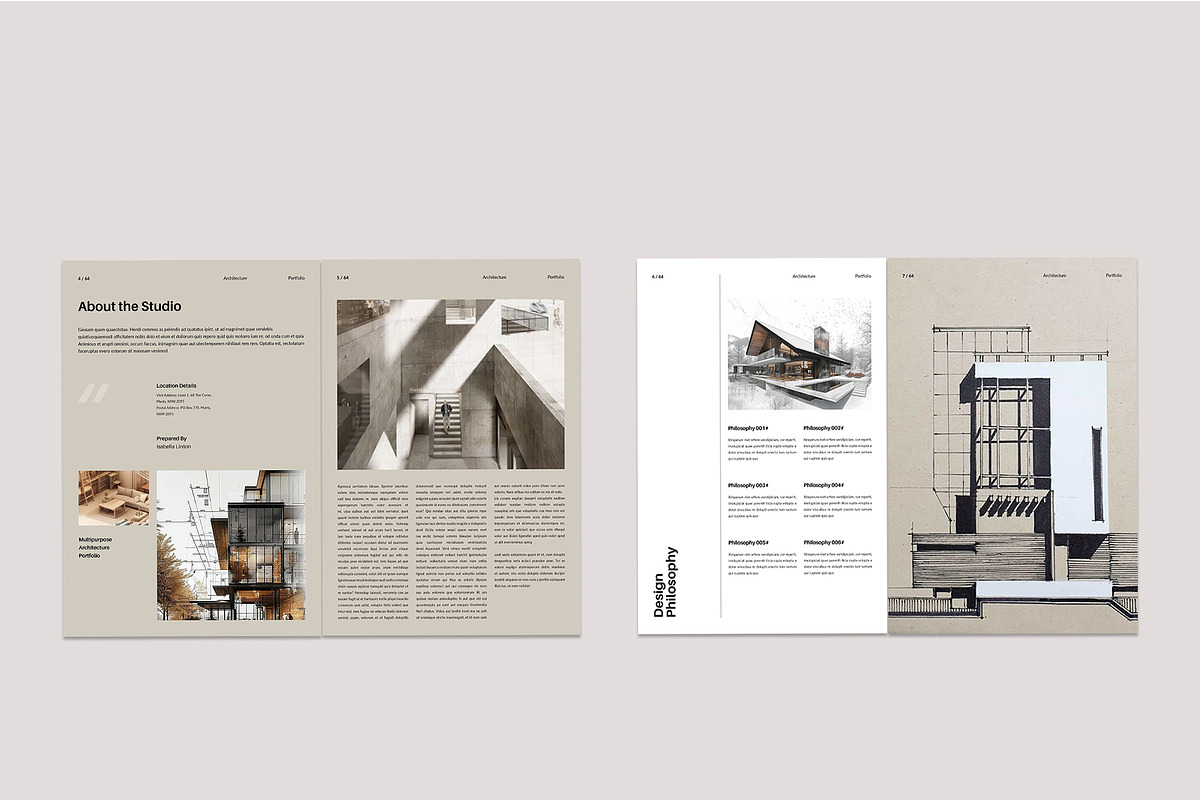 Architecture Portfolio Brochure, a Brochure Template by TemplateFolio-Shop (Photo 5 of 29)