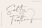 Salty Feathers - Modern Script, a Script Font by Sans & Sons (Thumbnail 1 of 10)