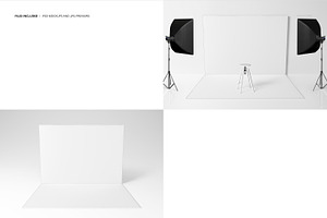 Framed Photography Backdrop Mockup