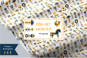 Folk Art Seamless Collection