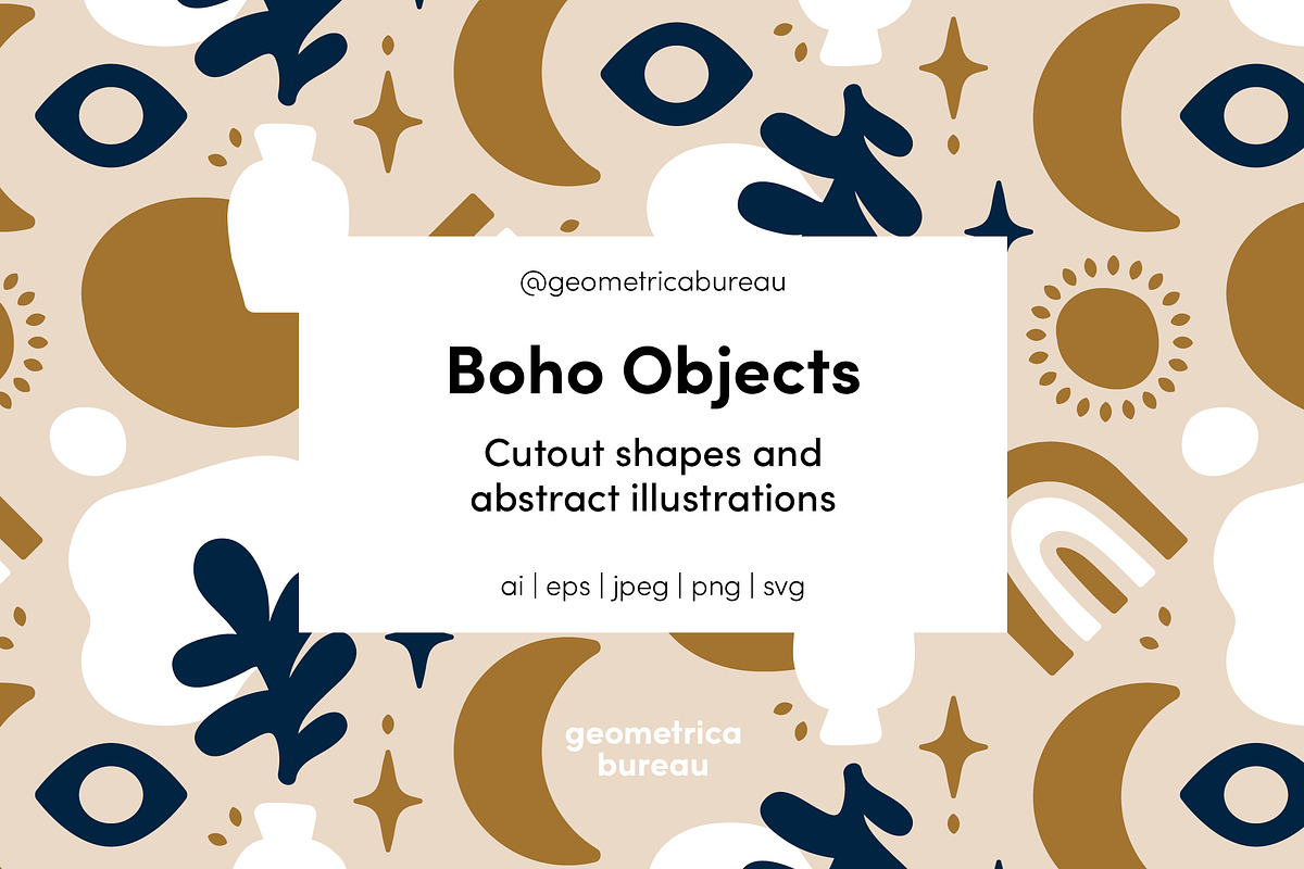 Boho Objects, a Pattern Graphic by Geometrica Bureau (Photo 1 of 14)