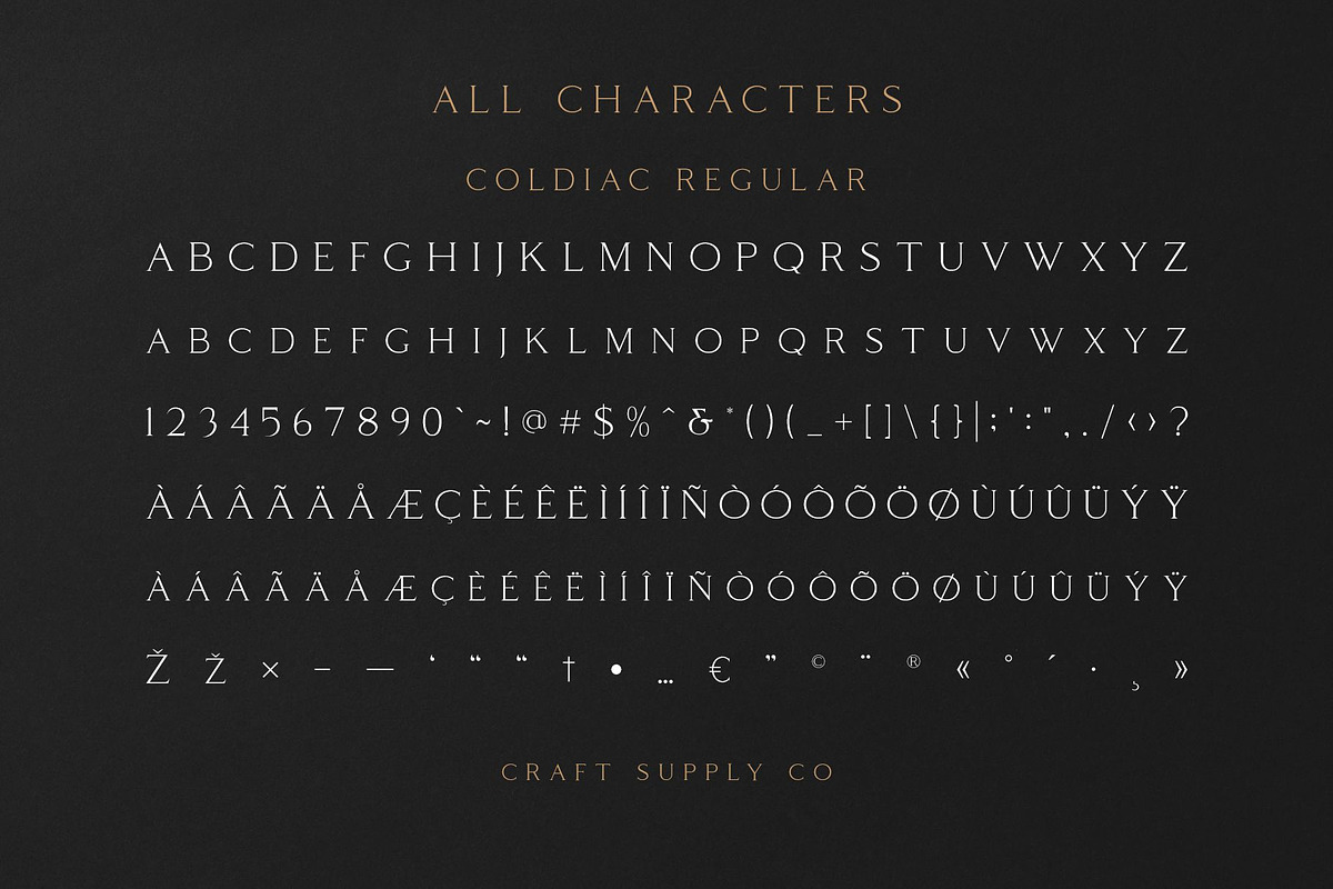 Coldiac - Luxury Serif Font preview 6
