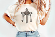 Christian Cross watercolor, an Illustration by Watercolor design (Thumbnail 1 of 6)