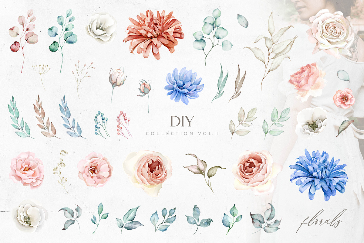 Floral Boutique Watercolor Set, an Illustration by Eva Katerina (Photo 15 of 16)