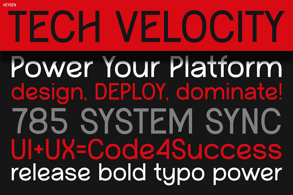 Keygen, a Font by Pinisi ART (Photo 4 of 10)