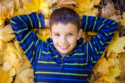 boy, teenager in Autumn Park