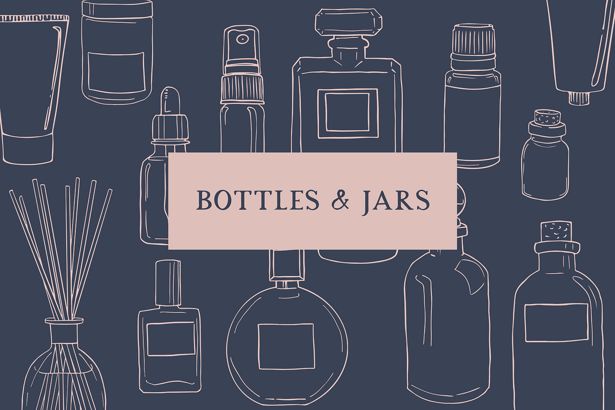 Bottles & Jars - 15 illustrations, a Healthcare Illustration by amber&ink (Photo 1 of 4)
