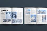 Winter Travel Magazine Template, a Magazine Template by E-Type (Thumbnail 3 of 8)