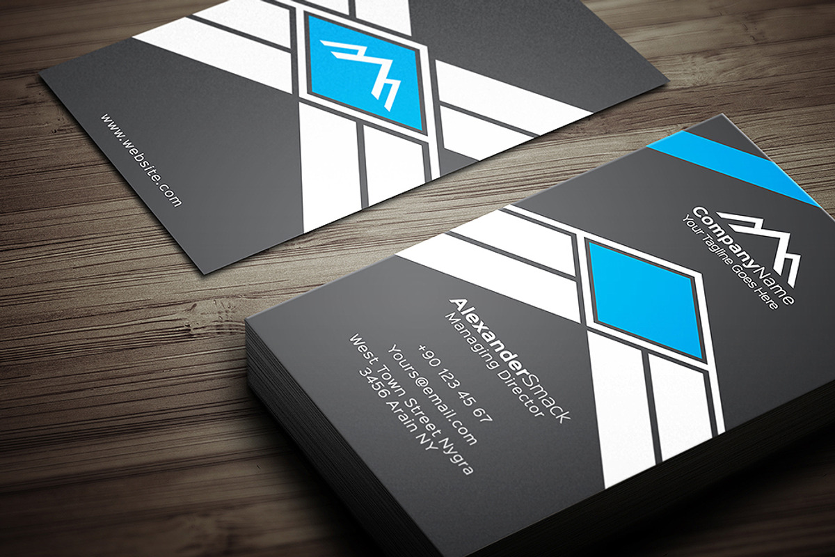 Corporate Business Card Template, a Business Card Template by Shahjhan