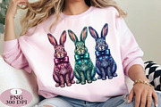 Elegant Floral Easter Bunnies PNG, an Illustration by Daily.Designs (Thumbnail 2 of 5)