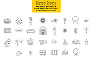Retro Line Icons, an Outline Icon by The Goods (Thumbnail 2 of 5)