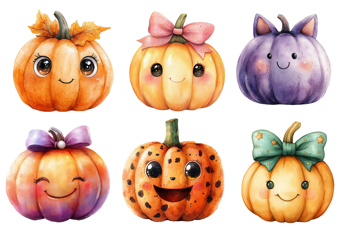 Kawaii  Pumpkin Sublimation, an Illustration by Designworld (Photo 6 of 6)