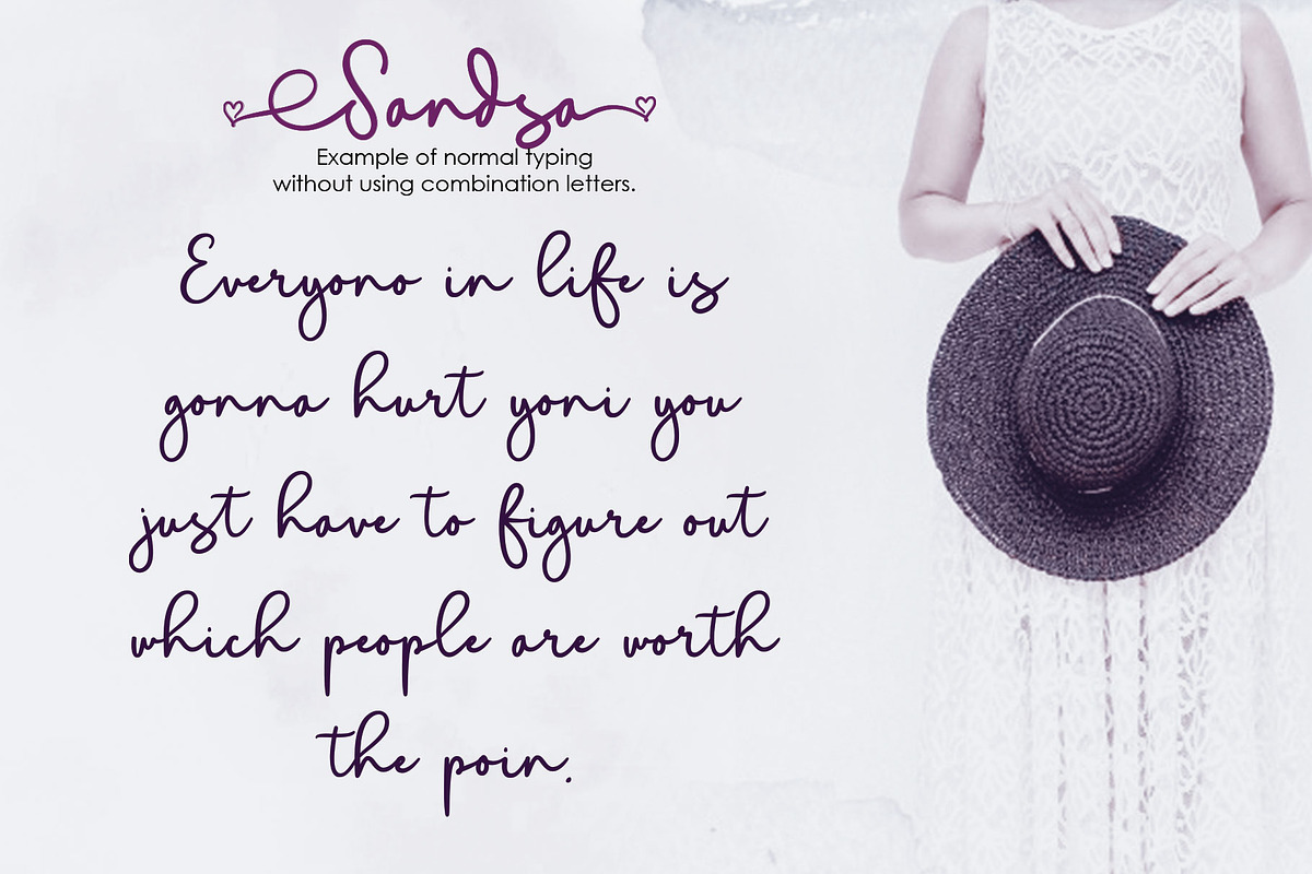 Sandsa Script, a Script Font by Jhoel Design (Photo 10 of 11)