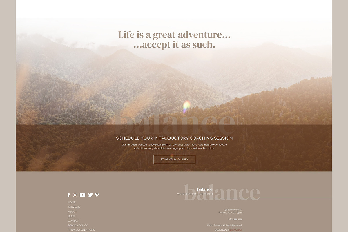 Life Coach Showit Website Template, a Websites & App Template by Blush Cactus (Photo 3 of 7)