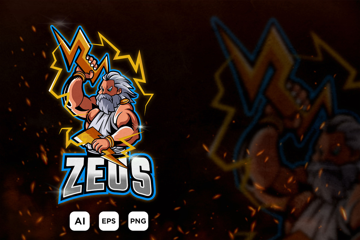 Zeus Esport - Mascot Logo For A Team, a Branding & Logo Template by ...