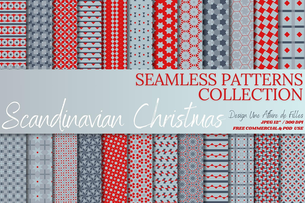 Scandinavian Christmas 24 Seamless P, a Pattern Graphic by Une Affaire de Filles (Photo 1 of 5)