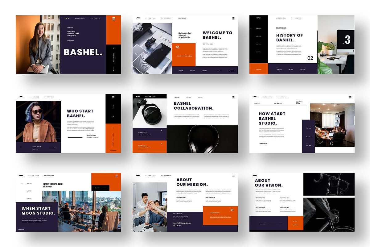 Bashel  – Business PowerPoint, a Presentation Template by Dens Creative Studio (Photo 2 of 6)