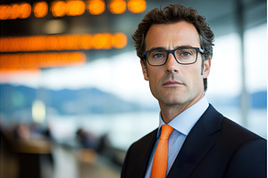 male executive in business suit with, a Person Photo by Lermont51