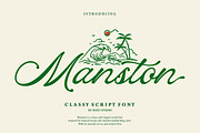 Manston, a Script Font by StudioRhd (Thumbnail 1 of 8)