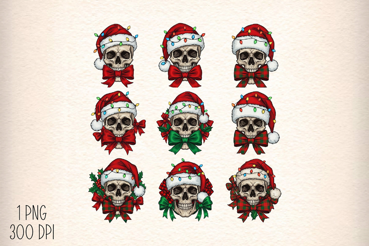 Christmas Coquette Skeleton Hallowee, an Illustration by Daily.Designs (Photo 1 of 5)
