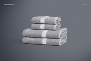 Bath Towel Mockup Set, a Household Mockup by creatsy2 (Thumbnail 4 of 11)