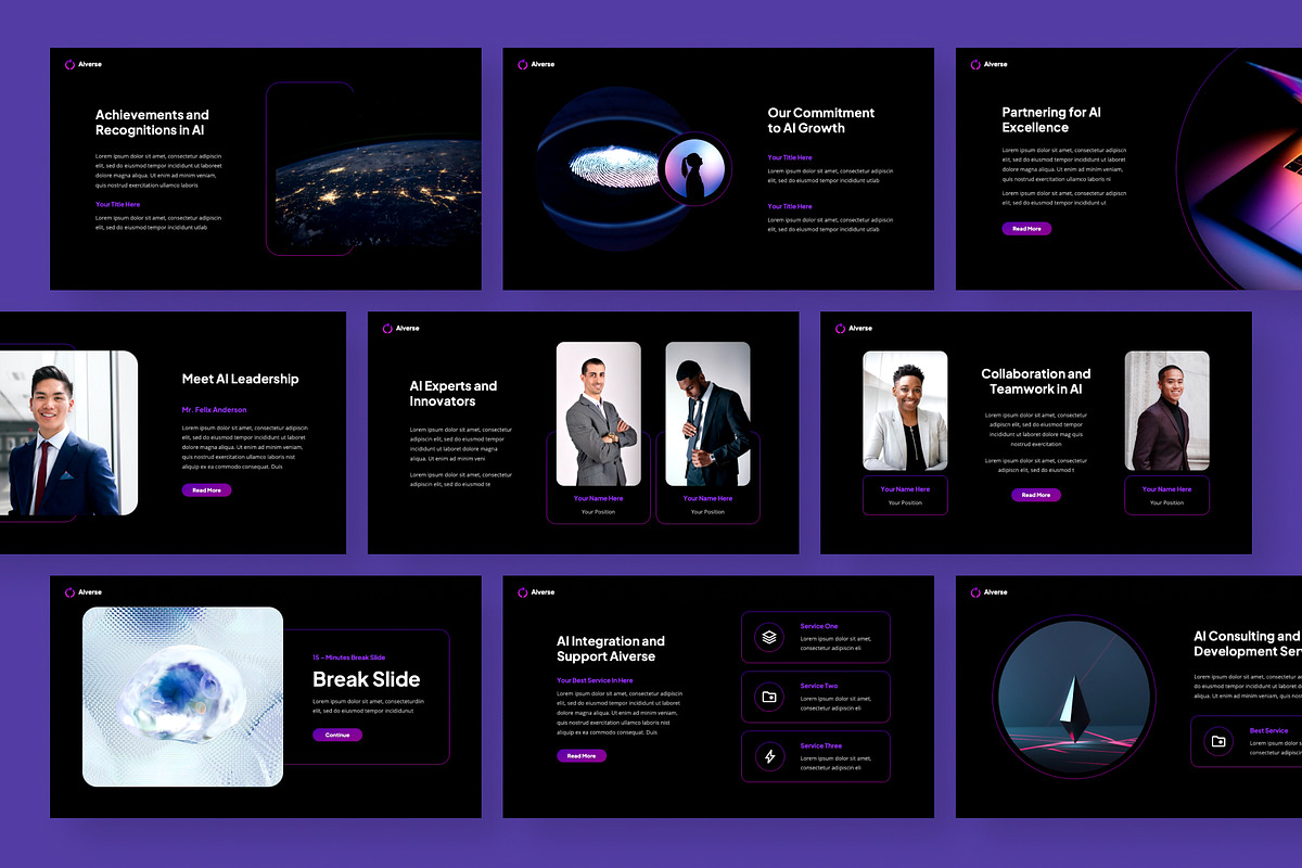Aiverse - AI Keynote Template, a Presentation Template by Panen Creative (Photo 3 of 6)