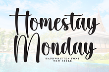Homestay Monday | Script Font