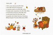 Cozy Autumn at Home - Vector Clipart, a Decorative Illustration by Jenny Quince (Thumbnail 14 of 14)