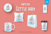 Cute little baby. Tshirt, PNG., a Person Illustration by KENO Mascots (Thumbnail 5 of 5)