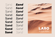 Laro Font Family, a Sans Serif Font by Larin Type Co. (Thumbnail 3 of 12)