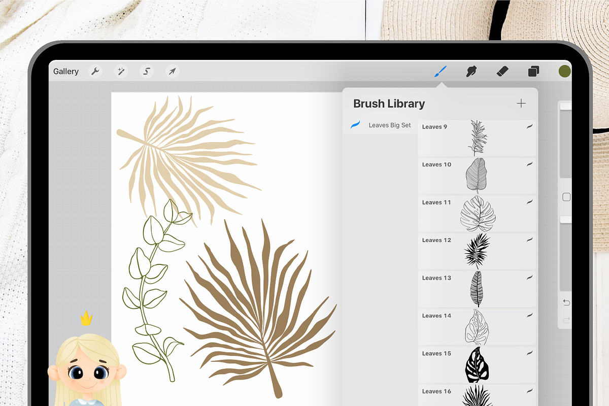 36 Leaf Procreate Stamp Brush, a Brush Add-On by Natalya_Mona_Art (Photo 5 of 9)