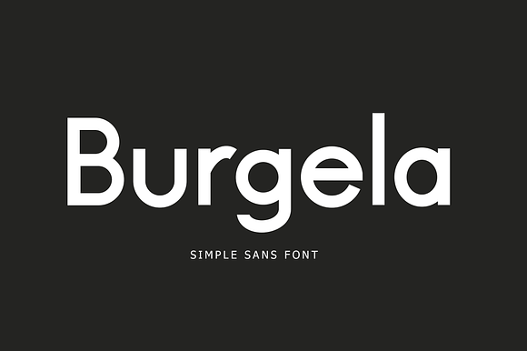 Burgela Simple Sans Font preview 7