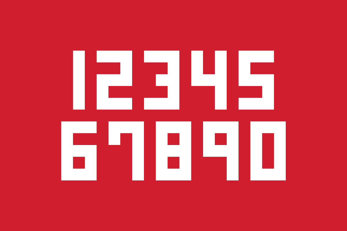 Precision Numeral Set preview 3