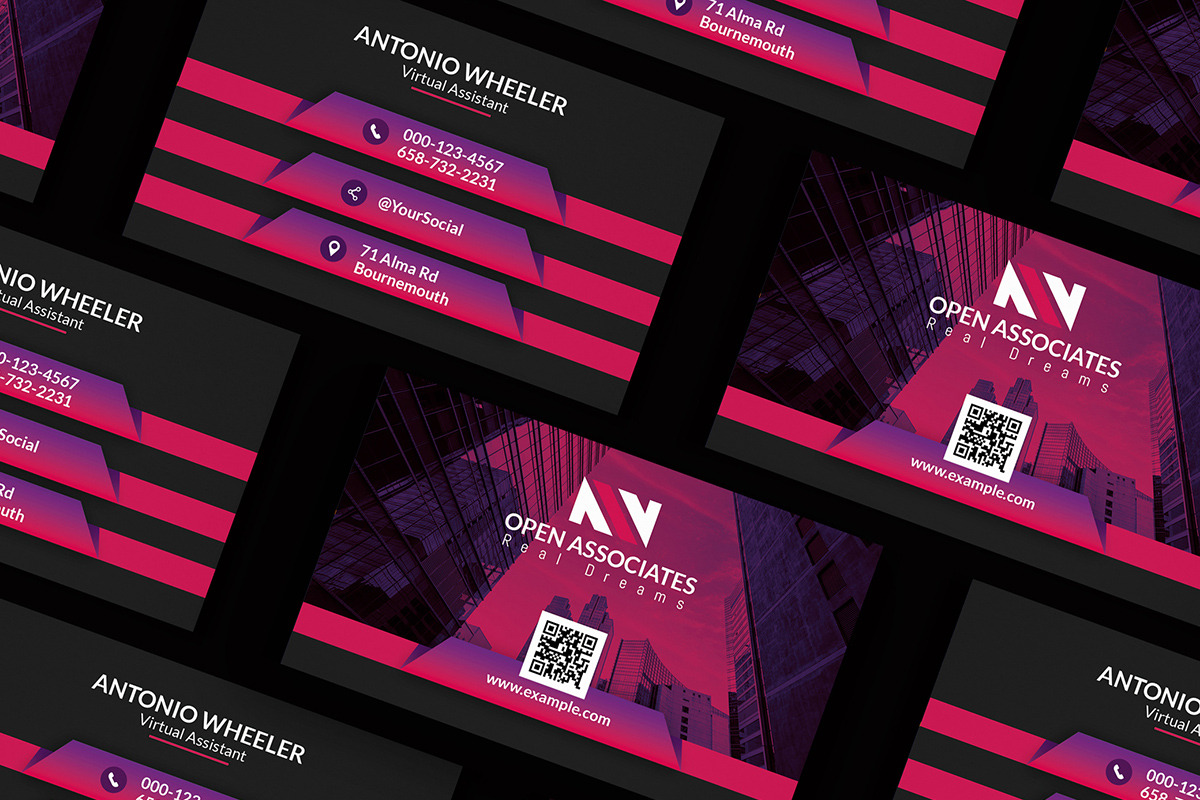 Corporate Business Card, a Card Template by iDoodle Studio