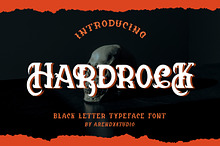 Hardrock - Blackletter Typeface Font