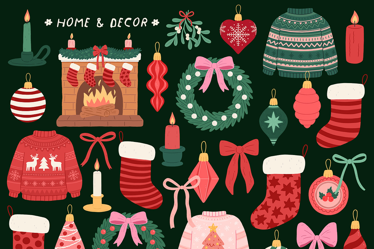 Yuletide Whimsy - PNG Illustrations, an Object Graphic by Dina Mae (Photo 10 of 17)