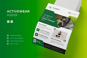 Activewear - Poster, a Poster Template by Esensifiksi.studio