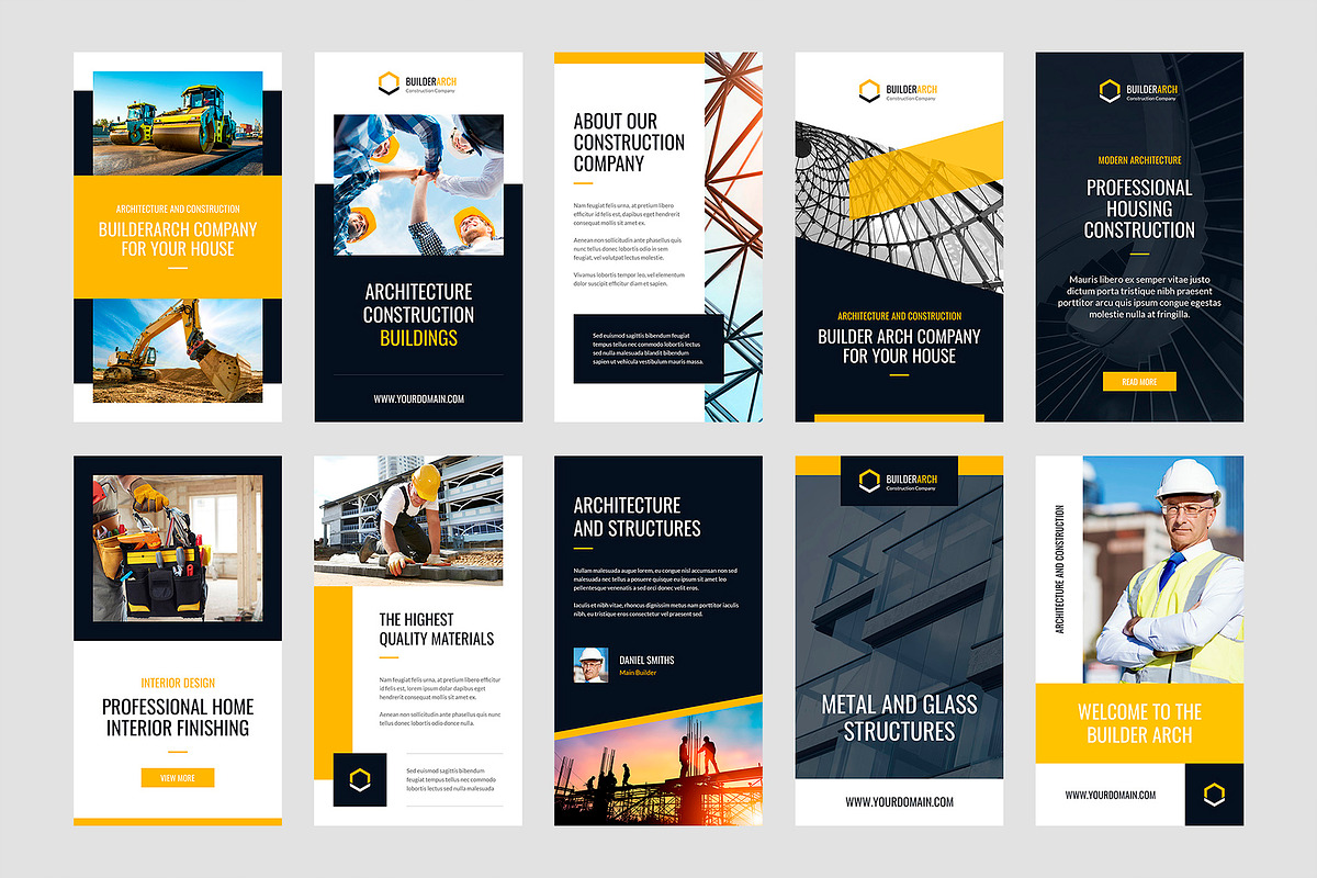 BuilderArch Instagram Canva Template, a Social Media Template by artbart (Photo 3 of 7)