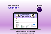 Asian Drama Tracker - Notion, an App Template by Ardent Workshop (Thumbnail 3 of 7)