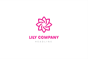Lily star logo template., a Branding & Logo Template by Anton Akhmatov (Thumbnail 3 of 3)