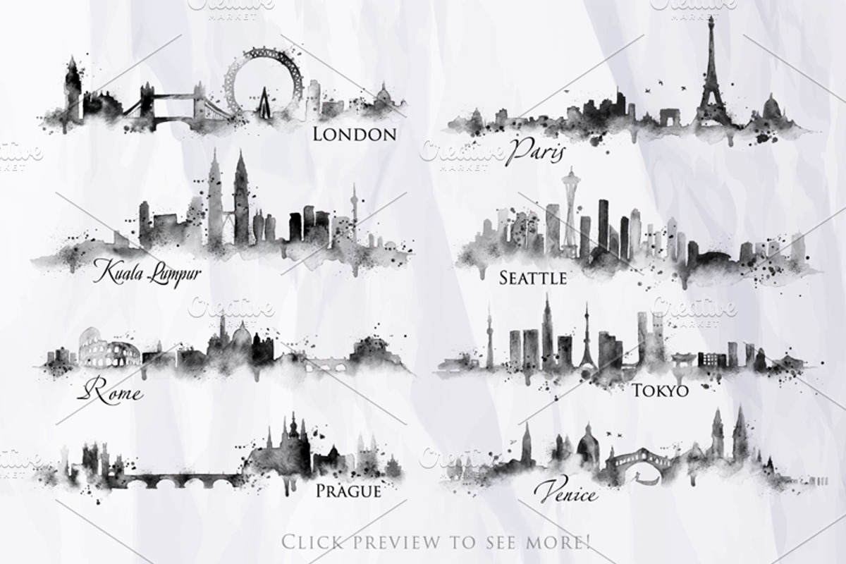 Silhouette city, an Illustration by Anna (Photo 3 of 6)