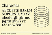 Berliana Lovely, a Serif Font by INKSUN™ (Thumbnail 7 of 13)