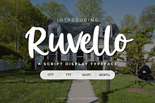 Ruvello | Script Decorative Font