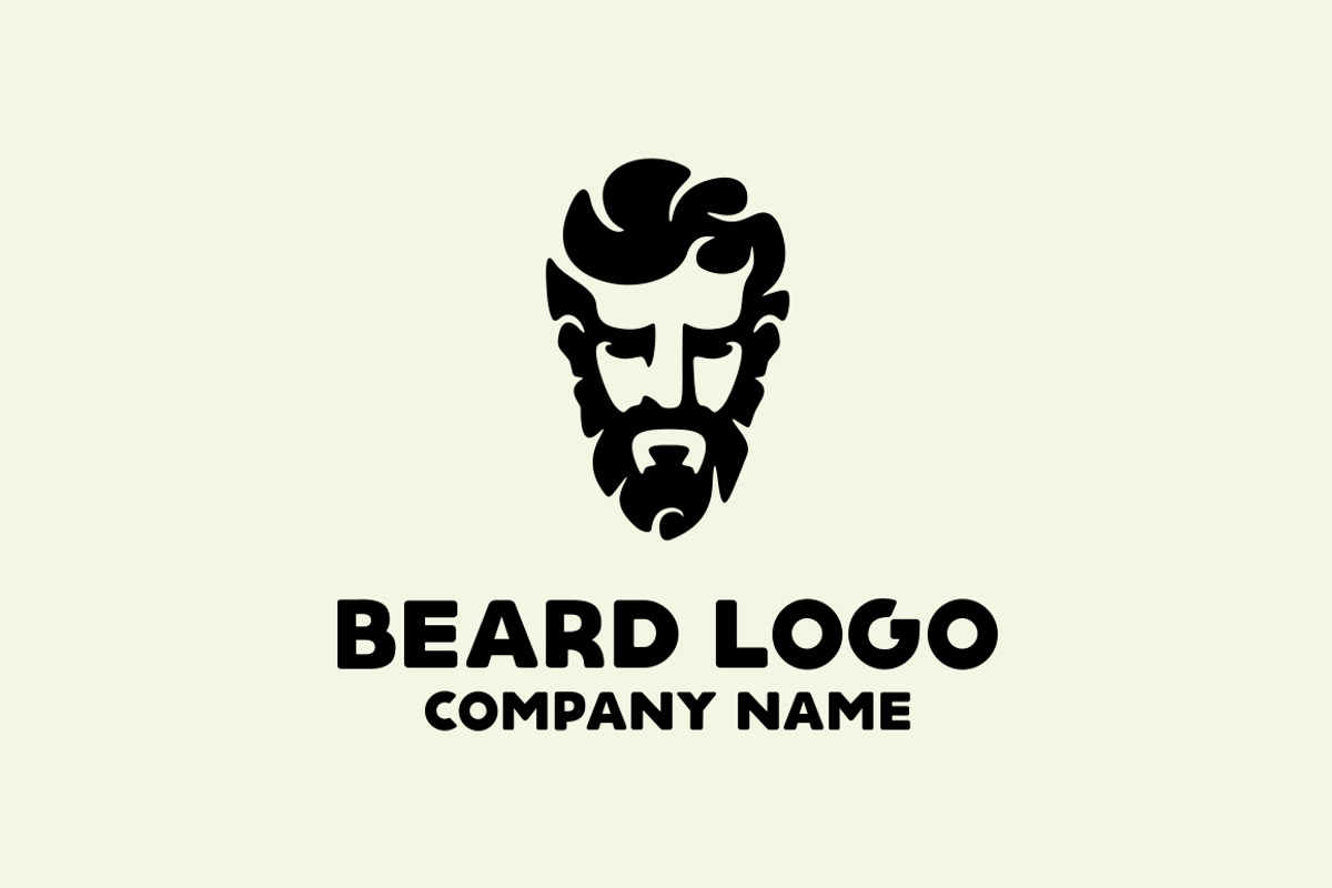 Beard Logo, a Branding & Logo Template by Brandlogo | Creative Market