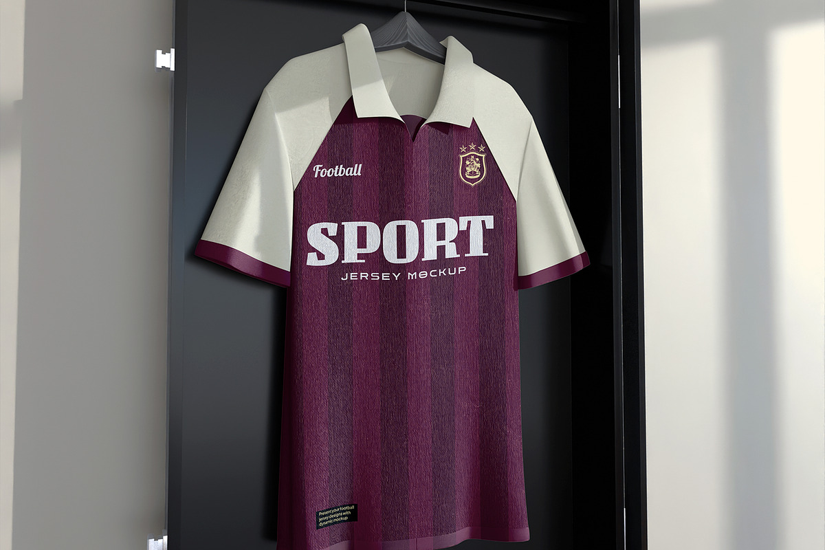 Sports Football Jersey Mockup, a Shirt Mockup by Permadi Creative (Photo 3 of 5)