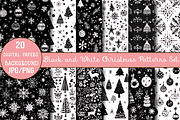 Black and White Christmas Patterns, a Pattern Graphic by Design Station (Thumbnail 1 of 5)