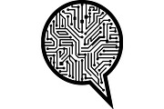 Technology Circuit Speech Bubble, a Technology Illustration by balal (Thumbnail 9 of 13)