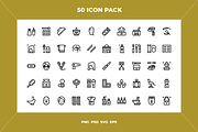 Beauty salon icons, an Outline Icon by Wencory (Thumbnail 1 of 2)
